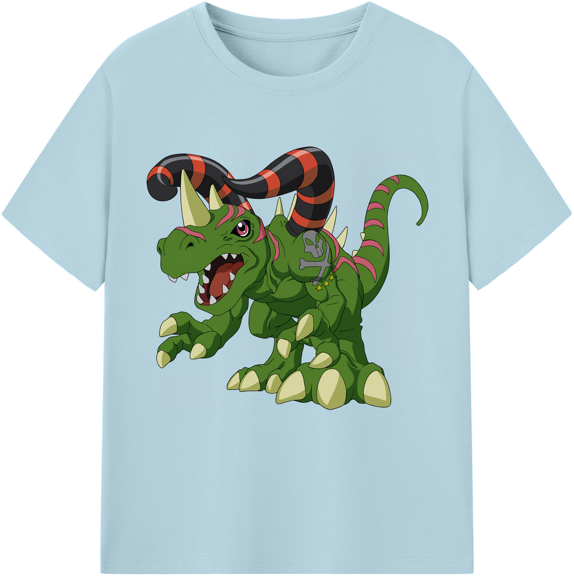 （画像用） Digimon デジタルモンスター/デジモン 綿100％半袖Tシャツ（フロントプリント）